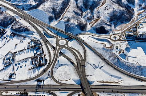 Aerial Photo | Converging Diamond Interchange