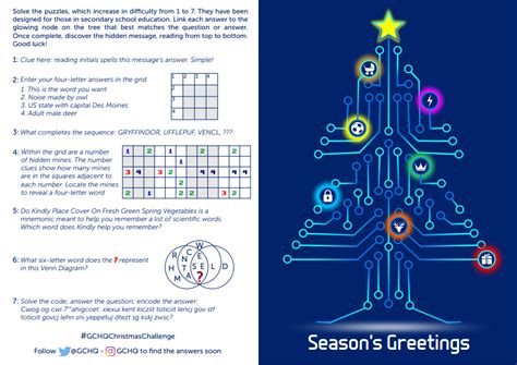 GCHQ Christmas Card | PuzzleNation.com Blog