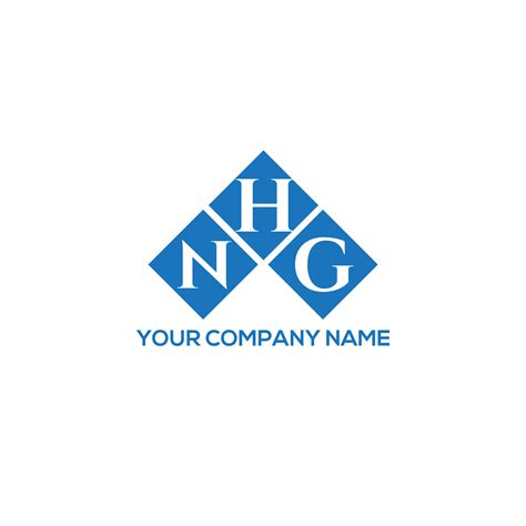 NHG letter logo design on WHITE background. NHG creative initials ...