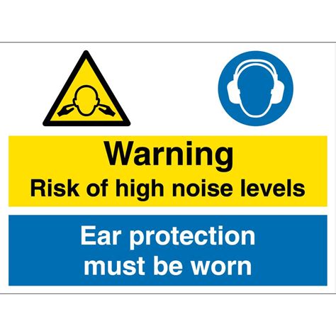 High Noise Levels Safety Signs - from Key Signs UK