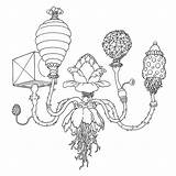 Chandelier Coloring Page At GetDrawings  Free Download sketch template