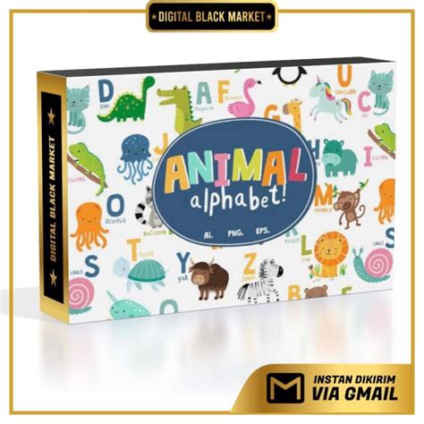 Promo Animal Alphabet Vector Set Diskon 10% di Seller DIGITAL BLACK ...