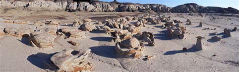 Hiking in the Bisti Wilderness Area, New Mexico