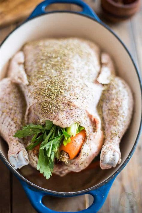 Dutch Oven Roasted Chicken • The Healthy Foodie