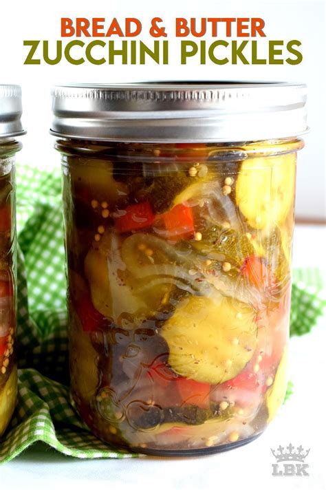 Bread and Butter Zucchini Pickles | Zucchini pickles, Pickles, Canning ...