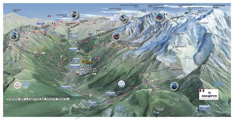 Summer Map Chamonix Valley - insted