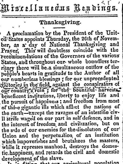 Bill Milhomme: 1863 Proclamation Declared Thanksgiving a National Holiday