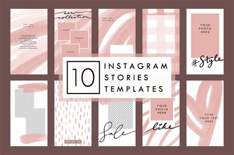 BEIGE – 10 Styled Instagram Stories Templates on Yellow Images Creative Store