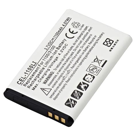 Replacement battery for Nokia 1100 Cell Phone - CEL-1100LI - Cell Phone ...