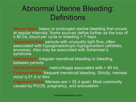 Abnormal uterine bleeding