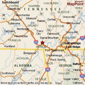 Jasper, Tennessee Area Map & More