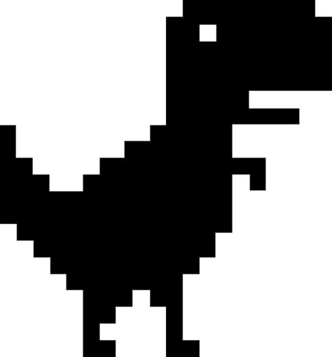 "Offline Dinosaur" Sticker for Sale by petec1027 | Pixel art, Art, Black stickers