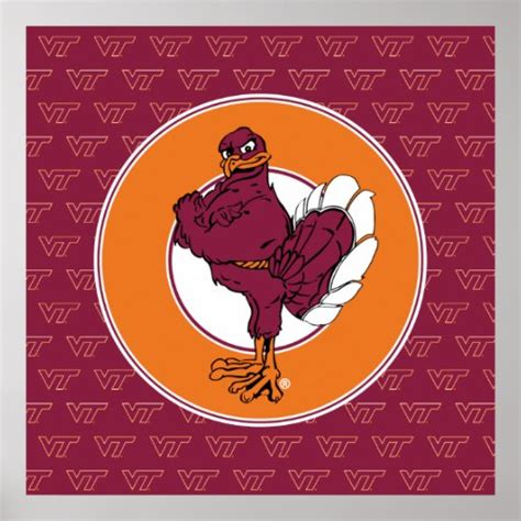 Virginia Tech Hokie Bird Poster | Zazzle