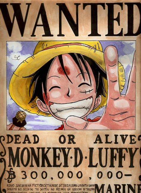 Luffy Wanted Poster Hd Easy mounting no power tools needed