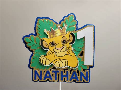 Lion King, Simba Personalized Cake Topper, Party Decoration, Centerpiece - Etsy