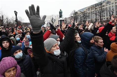 photos of protests in Russia for Alexei Navalny - The Washington Post