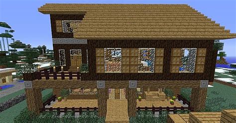 Cabin with Porch Minecraft Map