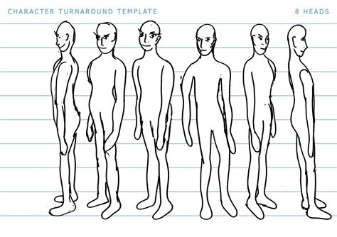 Character Turnaround Template