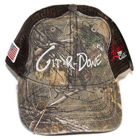 Larry the Cable Guy Official Gear Git-R-Done Tour Hat (Camo-Brown) with Fish Hook - selling, buy ...