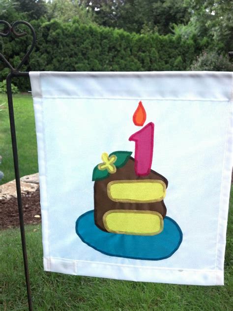 Birthday Cake Flag - Etsy