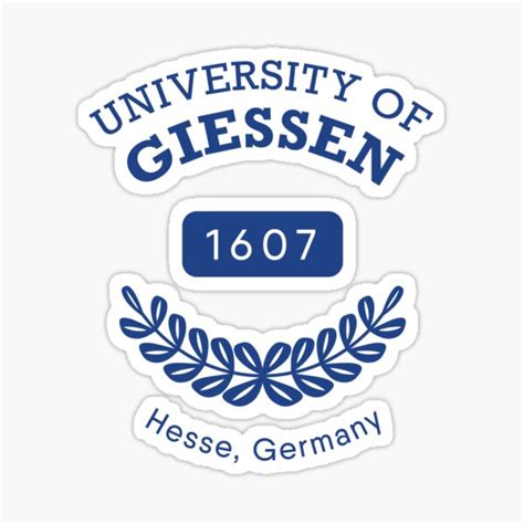 "University of Giessen (Justus Liebig University Giessen)" Sticker for Sale by artadon | Redbubble