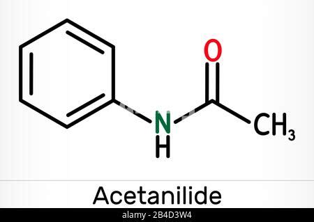 Acetanilide molecule Stock Photo - Alamy