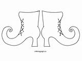 Printable Witches Feet Template sketch template