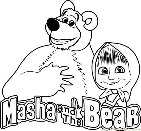 Drawing Masha And The Bear Coloring Pages / There are lots of things ...