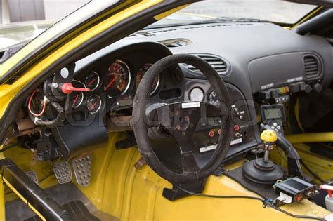 The cockpit of a sports car customized ... | Stock image | Colourbox