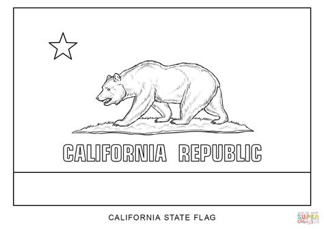 Flag of California coloring page | Free Printable Coloring Pages