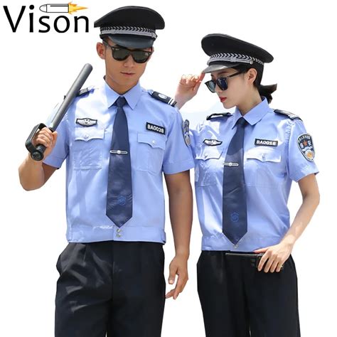 Blue Security Uniforms Airport Color Guard Female Security Guard ...