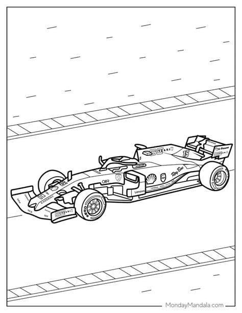 Ferrari F1 Coloring Pages