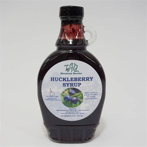 Huckleberry Syrup – 8.5 oz. – Wild Mountain Berries