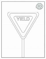 Stop Sign Coloring Page sketch template