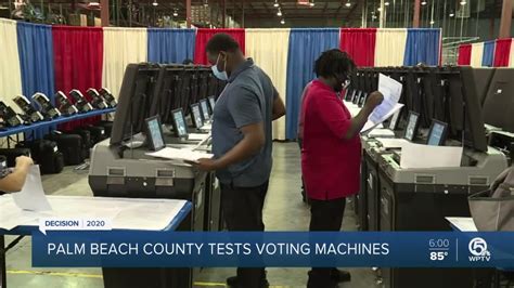 Palm Beach Co. officials test equipment ahead of election