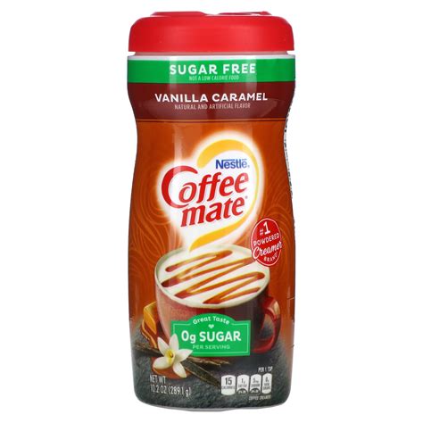 Coffee Mate, Powder Coffee Creamer, Sugar Free, Vanilla Caramel, 10.2 ...