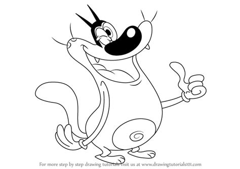 Learn How to Draw Oggy from Oggy and the Cockroaches (Oggy and the Cockroaches) Step by Step ...