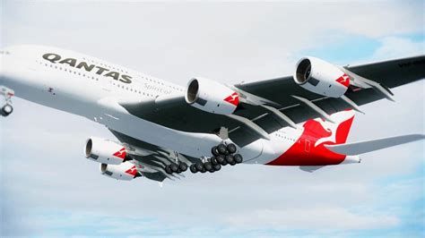 FSX Qantas A380 Landing @ Melbourne ( HD ) - YouTube