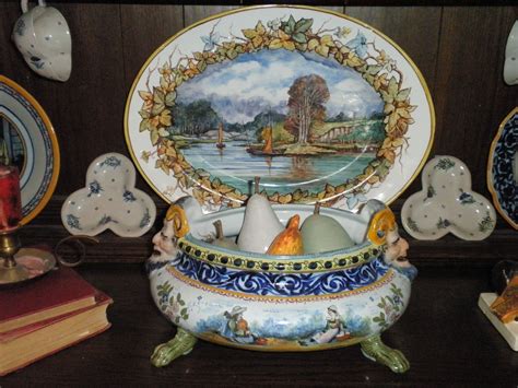 Quimper faience. | Quimper pottery, Majolica pottery, Antique dishes