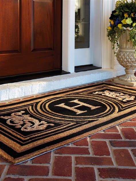 Wingate Monogrammed Door Mat | Frontgate | Monogram door mat, Entry mats, Door mat