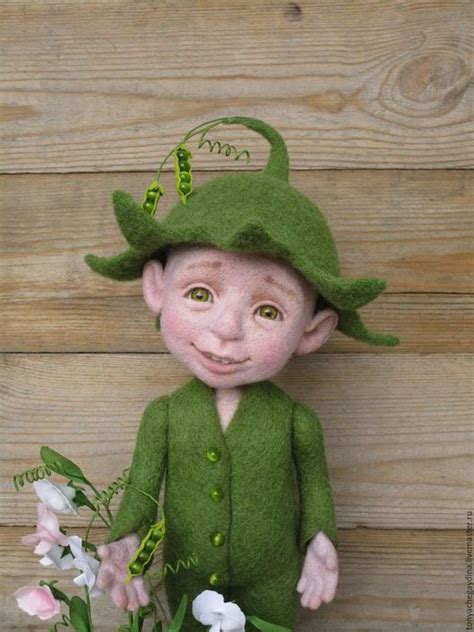 Collectible dolls handmade. Order Green peas. Antonina Chegaydina. Arts ...