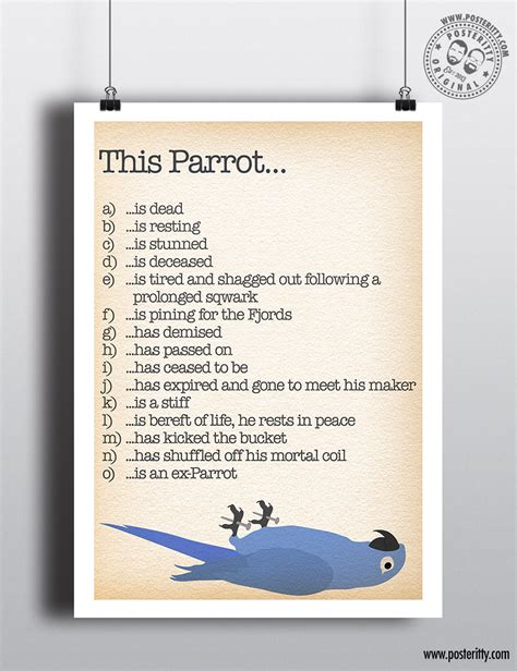 Monty Python "Parrot Sketch" — Posteritty