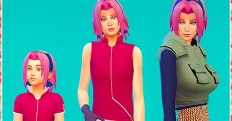 My Sims 4 Blog: Haruno Sakura Hair by Happytobe