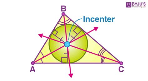 Incenter of a Triangle | Formula, Properties and Examples