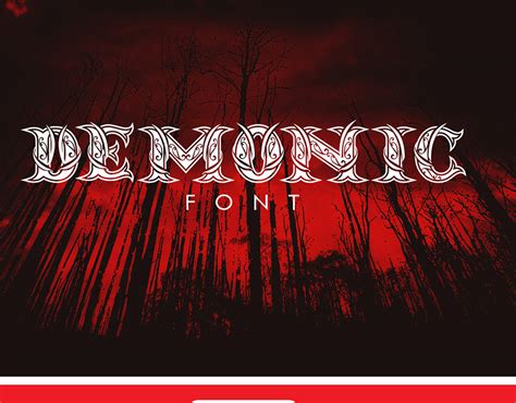 Demonic Font on Behance