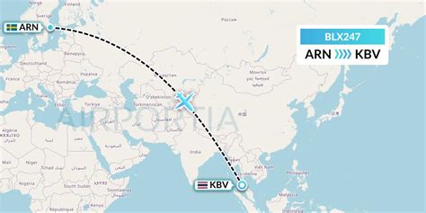 BLX247 Flight Status TUI fly Nordics: Stockholm to Krabi (6B247)