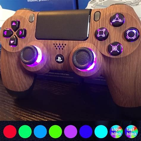 Custom PlayStation 4 Controller LED color changing buttons PS4 Controller Includes LIFETIME ...