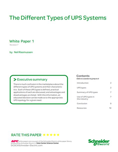 The different types of UPS systems - DCD