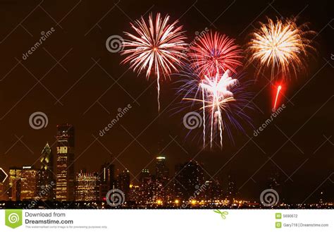 Chicago Skyline at night stock photo. Image of buildings - 5690672