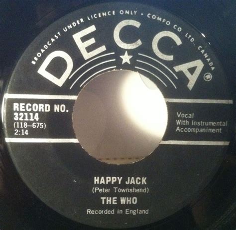 The Who – Happy Jack (1967, Vinyl) - Discogs